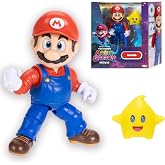 Super Mario Galaxy Movie 5 in&ccedil; Aksiyon Fig&uuml;rleri Serisi 1 - Sarı Parlayan Karanlıkta Luma Yıldız Aksesuarlı Mario Fig&uuml;r&uuml; - Pr