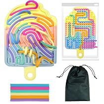 Tablero Sensorial De Actividades Doble Cara – Juguete Educativo Para Aliviar El Estrés, Con 12 Accesorios Y Bolsa De Viaje, Perfecto Para Niños Con TDAH, Autismo Y Adultos Desde 3 Años (Rojo)