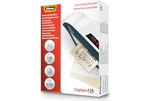Fellowes Capture Pochette de plastification 125 microns 54 x 86 mm