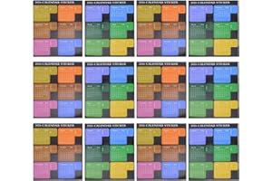 NUOBESTY 6 Sets 2026 Calendar Tabs Stickers - Monthly Adhesive Index Page Markers Office School Supplies for Planners, Journals, DIY Scrapbooks, Notebooks, Agenda Organizing