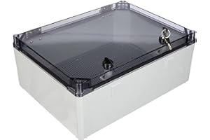 ELEKTRO-PLAST Armadio di controllo con serratura UNI-1/T, 400 x 300 x 160 mm, alloggiamento industriale, scatola di commutazione, IP65, 43.11, 5757, grigio