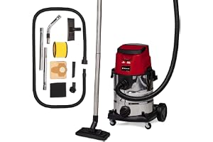 Einhell sladdlösa grovdammsugare TE-VC 36/25 Li S-Solo | PXC | 36 V | 25-liters behållare i rostfritt stål | Sugeffekt 150 mbar