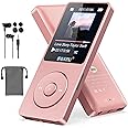 32GB MP3 player with Bluetooth 5.3, ultra-light (30 grams), up to 80 hours of battery life, 1.8-inch screen, ideal for sports, children and adults, supports TF cards up to 128GB