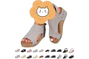 DFSDJEUW Walking Sandals for Women uk Orthopedic Washable Slingback Slide Sport Arch Support Summer Thick Bottom Fish Mouth Comfy Knit