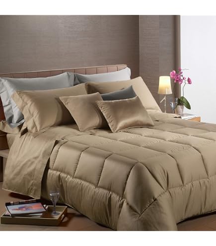 Caleffi 19402 Delly Trapunta Matrimoniale In Raso Jacquard - Naturale - 47% Cotone, 46% Poliestere, 6% Poliammide