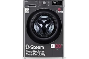 LG 9 Kg 5 Star Wi-Fi Inverter AI Direct Drive Fully-Automatic Front Load Washing Machine with In-Built Heater (FHP1209Z5M, 6 