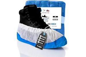 TYGA STORE Tyga Couvre-chaussures réutilisables, durables CPE/PP (20, bleu et blanc)