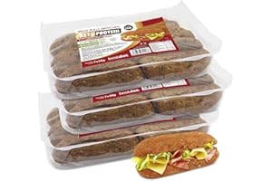 ‎BEST DIET Keto Protein - Mehrkornbrötchen, proteinreich, ballaststoffreich, Low Carb, ohne Zuckerzusatz, verzehrfertig, Keto freundlicher Snack, Multisamen, (Packung mit 3 Packungen à 350g)
