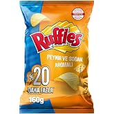 Ruffles Peynir ve Soğan Aromalı Patates Cipsi Parti Boy 160 g