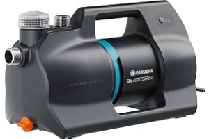 Gardena Automatisk Home&Garden Pump 5000 SilentComfort Pumpar: App-kontroll *, 36% lägre ⁠ energiförbrukning**, Tyst teknik, Regn- och UV-beständigt hölje (9072-20)