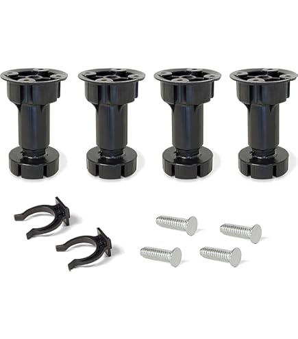 4 Piedini Regolabili Per Mobili In Alluminio - Diametro 38mm, Regolazione 0-15mm, Argento - Foto 3