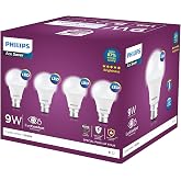 Philips Ace Saver 9 Watt LED Bulb, Base B22 (Cool Day Light), Pack of 4