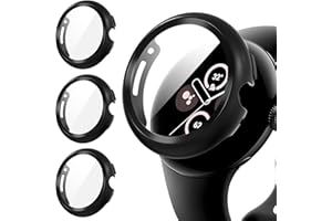 Diruite 3 Packs Etui Ochronny do Google Pixel Watch 2/Pixel Watch Screen Protector,Odporność Zarysowanie HD Ochronne Etui do Google Pixel Watch 2/Pixel Watch Panzerfolie Ochronny