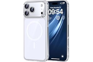 TAURI Magnetyczne etui do iPhone'a 17 Pro Max kompatybilne z MagSafe [pełna ochrona obiektywu aparatu] wbudowana warstwa wewnętrzna w jednolitym kolorze, nie żółknie, odporne na wstrząsy