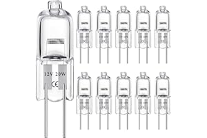 INSTR g4 Halogen,G4 Halogen Leuchtmittel 10er Pack, Halogenlampen 2800k, Halogen 12V 20W, G4 20 Watt, G4 Glühbirne Warmweiß
