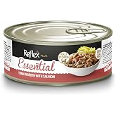 Reflex Plus Essential Et Suyu İ&ccedil;inde Ton Balığı ve Somonlu Yetişkin Kedi Konserve Maması 70 g