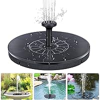 Solar Springbrunnen, RUGG Teichpumpe Solar Wasserpumpe Schwimmender Solar Fontäne Gartenbrunnen Solarbrunnen mit 6…