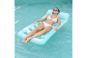 ZHODADA Colchoneta Piscina,Colchón Inflable para Adultos Inflable de Piscina Amplio Colchón Bouee Piscina Hamaca Inflable Hamaca Flotante Piscina