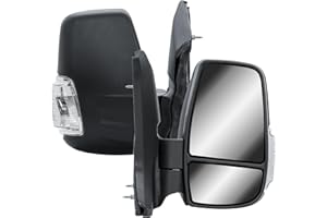 LONGLING Espejo retrovisor derecho eléctrico y calefactable con intermitente para Ford Transit V363 2014-2024