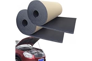 HORYPT Tappetino Fonoassorbente Termico per Auto, Fonoassorbente in Gomma Butilica per Auto, Pannelli Isolanti Fonoassorbenti, Materiale Fonoassorbente per Auto per Cofano Motore, Porta E Bagagliaio