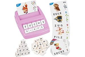 Joozmui Buchstaben Lernen Spiele, Mädchen, Junge Kinderspielzeug ab 3-6 Jahre Montessori Spielzeug ab 3-8 Jahre Geschenk Einschulung
