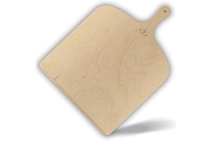 LEO AND GIO Pala Per Pizza Corta In Legno Tagliere Paletta Per Pizza Pane Da Cucina Accessori Pala Compatibile Con Frono G3 Ferarri Ariete Smeg