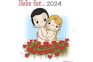 ‎ALPHA EDITION Liebe ist... 2024 - Wand-Kalender - 30x34 - Illustrationen - Paar