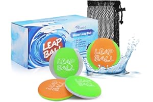 ‎RYACO Ryaco Wasserbälle Sprungball – 4 Stück Wasserball Bouncing Ball für Kinder und Erwachsene – Extreme Wasser Badespaß für Pool und Meer – Wasserball Kinder Klein Strandball Neoprenball