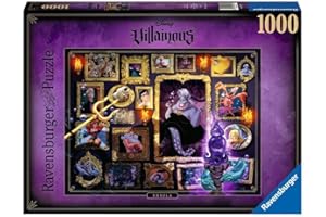 Ravensburger - Puzzle Disney Villanos, Úrsula, Rompecabezas para Adultos, Regalo para Niños de 14+ Años, Juego Educativo y Estimulante, 1000 Piezas, 70x50 cm