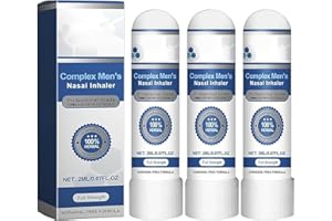 XEBULAR Uncle Stiffy Nasal Inhaler – Complex Men's Nasal Inhaler, Natural Ingredients, Gentle Male Prostate Care, Natural Ingredients, Restores Energy and Vitality for Men (3)