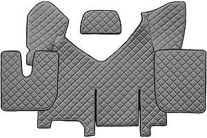 F-CORE Tappetini copricofani camion compatibile per IVECO STRALIS HI-WAY 01.13-12.16 AUTOMAT Con frigo GRIGIO