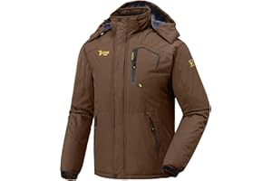 donhobo Jacken Herren Fleece-Futter Winterjacke Wasserdicht Atmungsaktiv Verdickt Warm Winddicht Softshelljacke Outdoor Funktionsjacke mit Abnehmbare Kapuzen