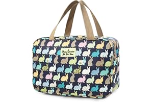 wordmouk Bolsa de Aseo para Colgar Bolsas de Maquillaje, Grandes Bolsas de Maquillaje, portátil, Impermeable, Bolsa de Afeitar, Organizador de Maquillaje, Caja de Almacenamiento para Mujeres