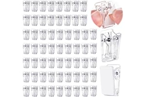 LZMDISU 60PCS Wall Clips for Hanging, Plastic Self-Adhesive Hanging Clips for Office Home Decorations