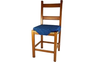 Casatessile Cojines de Jacquard para sillas con Solapas MÉLANGE - BLU, Cada Pieza