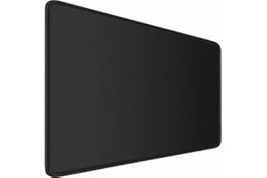 NAUKAY Large Gaming Mouse Pad, 31.5x15.7 inch Large Extended Computer Keyboard Mouse Mat, Water Resist Non-Slip Mousepad Rubber Base Long XXL Desk Mouse Pad for Work & Gaming, Office & Home, Black