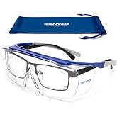 GENYED Protective Eyeglasses, Protective Glasses, Safety Glasses with Anti-Scratch and Anti-Fog Lenses, UV400, Adjustable Tem