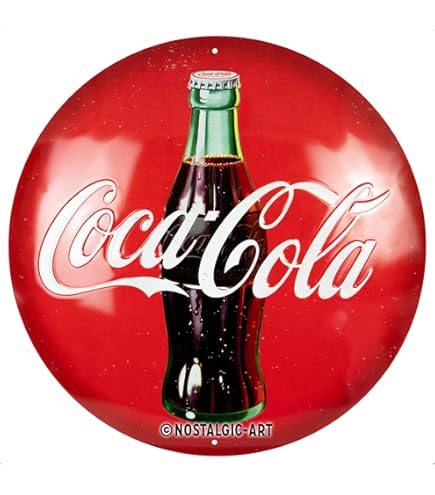 Plaque Métal émaillé Vintage Coca-Cola #4 - Nostalgic-Art - 10 X 14 Cm