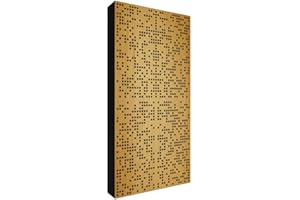 Addictive Sound Panneau Acoustique Mural 'WOOD' 120x60x11 cm - Diffuseur Acoustique Bois - Panneaux Acoustiques Pour Home Studio Musique - Panneau Bois Mural - Diffuseur Binaire - Marron Clair