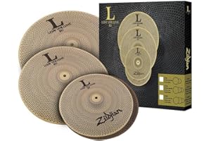 Zildjian Seria L80 Low Volume 3 zestaw talerzy – 35 cm Hi-Hats, 16 cali Crash, 18 cali Crash/Ride