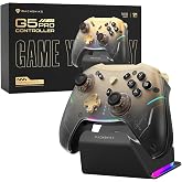 Machenike G5Pro V2 Oyun Kumandası, PC/NS/iOS/Android i&ccedil;in, Optik Tetik ve Microswitch, RGB Sync İstasyonlu Kablosuz Kumanda, 