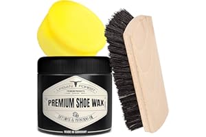 · URBAN FOREST · PREMIUM PRODUCTS Kit économique de cirage pour chaussures avec cire d'abeille et huile d'avocat + spray imperméabilisant + nettoyant pour chaussures + brosse + éponge Urban Forest