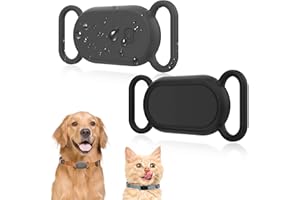 GENERIC NEWZEROL 2 Pezzi Cover Compatibile per Samsung Galaxy Smarttag 2, Silicone Resistente ai Graffi Impermeabile Localizzatore Animali Anti-smarrimento Cover Protettiva per Collare (Nero/Grigio)