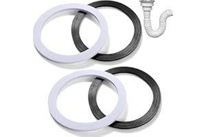 Lyeteung 4 Stücke 110mm Waschbecken O-Ring, Dichtungsring für Waschbecken, Flachdichtung für Siebkorbablauf, für 110mm Spülenserie