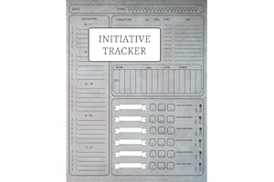 Initiative Tracker: Encounter Builder for RPG Games | Prep and Run Fast, Adaptable Combat Encounters | Tracker for RPG Games | For Tracking Conditions, HP, Player and Enemy Stats | 1 - 6 Players