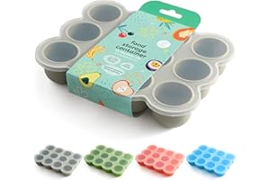 Chuckle - XL 12 X 75 ml Boîtes De Conservation Pour Aliments Pour Bébés Avec Couvercle - Silicone De Qualité Alimentaire - Aliments Pour Bébés Faits Maison, Légumes, Glaçons, Purées De Fruits