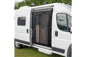 Ataoyus Fly Screen Sliding Door, Van Side Door Bug Mesh Mosquito Net, Magnetic Fly Screen for Sliding Door, Compatible with Various Large Vehicles, 133 x 180 cm