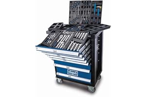 Scheppach Servante d'atelier Toute équipée TW1100-70 Outils - 4 roulettes - verrouillable et Mobile - 7 tiroirs