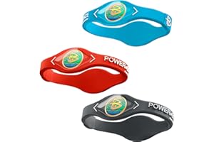 Power Balance Original Authentic Performance Armband, Silikongummi Armband Armband Sport Armband Armband für Männer und Frauen, Power 3 Stück Armband, Sicherheit Wasserdicht Leicht und Langlebig