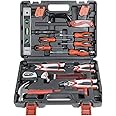 BUILDSKILL 30Pcs Professional Tools Box Kit | 3M Auto Measuring Tape | CNC Plier | Hammer | Screwdriver Set | Spirit Level | Electrical Tape | Wrench | Hand Tool kit with all tools (6 Months Warranty)